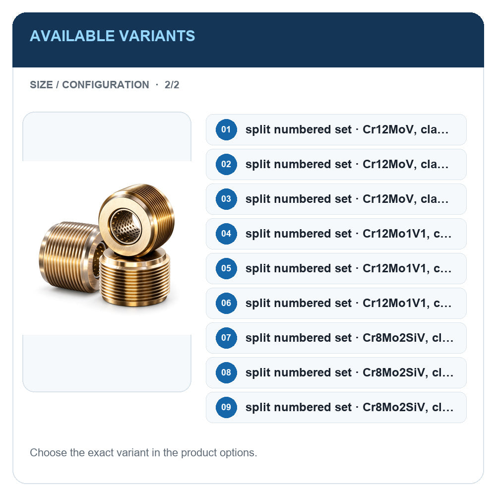 A1 · Available variants · 2