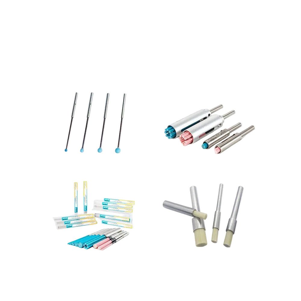 Deburring ceramic fiber brush aluminum alloy stainless steel micro pore groove bottom deburring cnc polishing handy gadget image 4