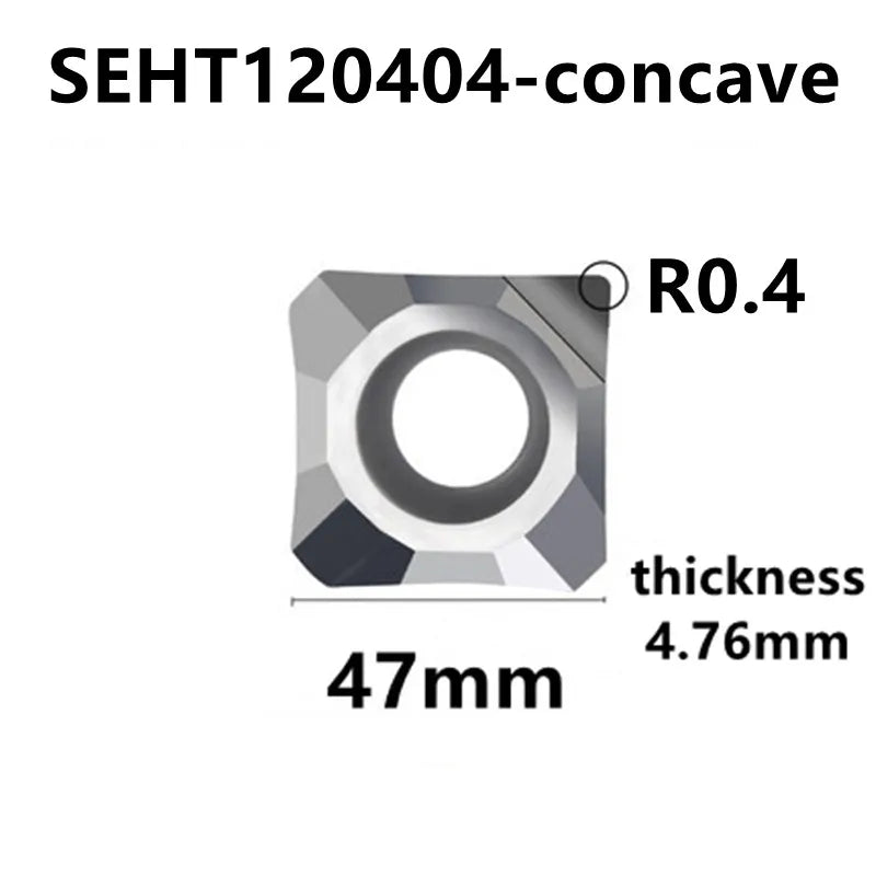SEHT1204/SEMT120401 алмазные фрезы PCD для алюминия, токарные вставки для меди и латуни