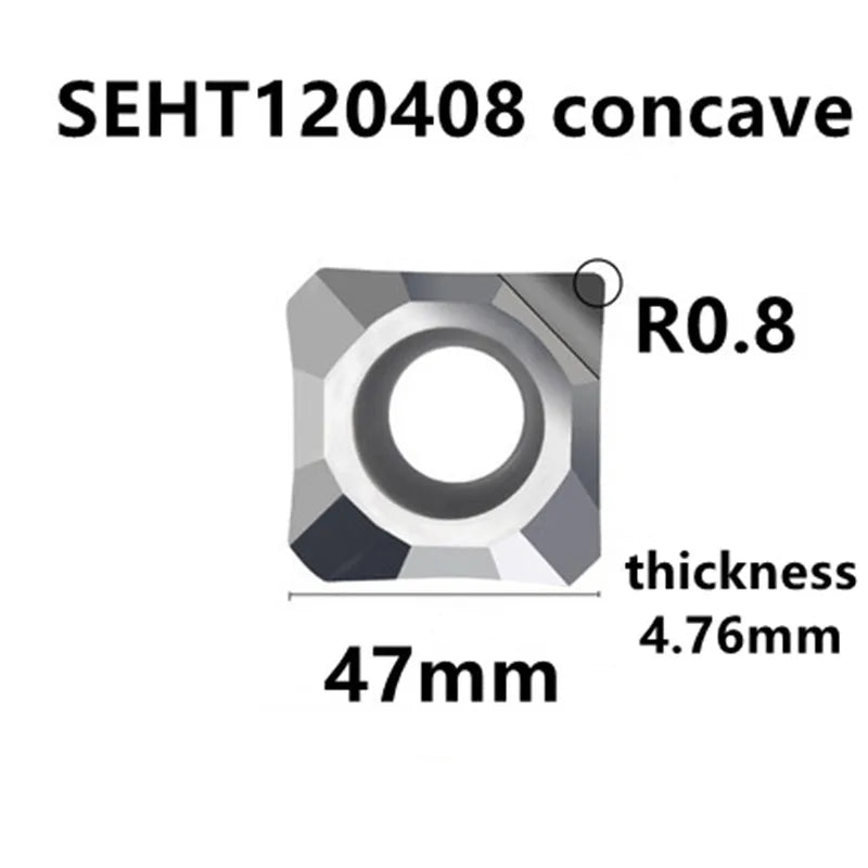 SEHT1204/SEMT120401 алмазные фрезы PCD для алюминия, токарные вставки для меди и латуни