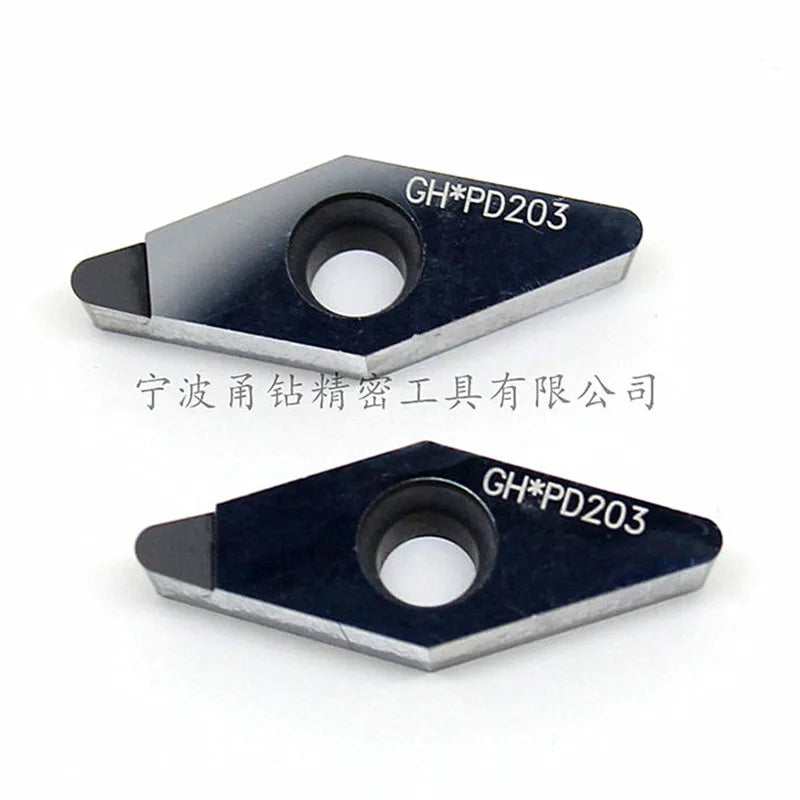 VCGT160404/VNMG160408 PCD алмазные вставки для токарных резцов, обработка алюминия и латуни