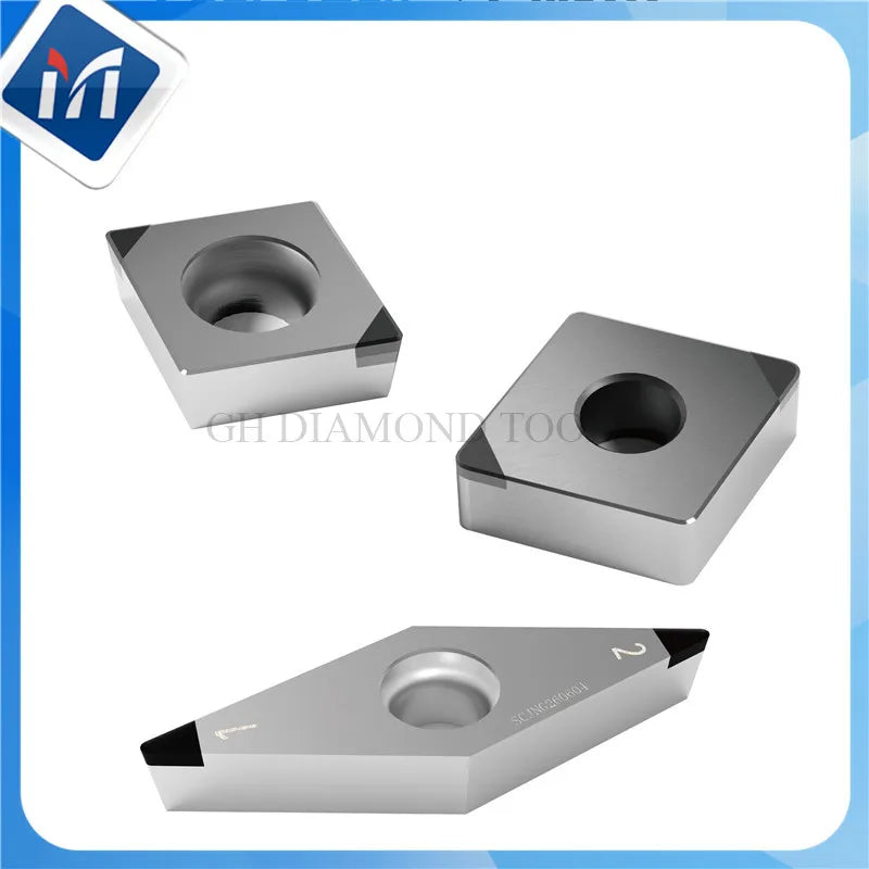 Вставки для ЧПУ DCGT070202, алмазные PCD DCMT11T304/11T308/070204, для точения алюминия и латуни