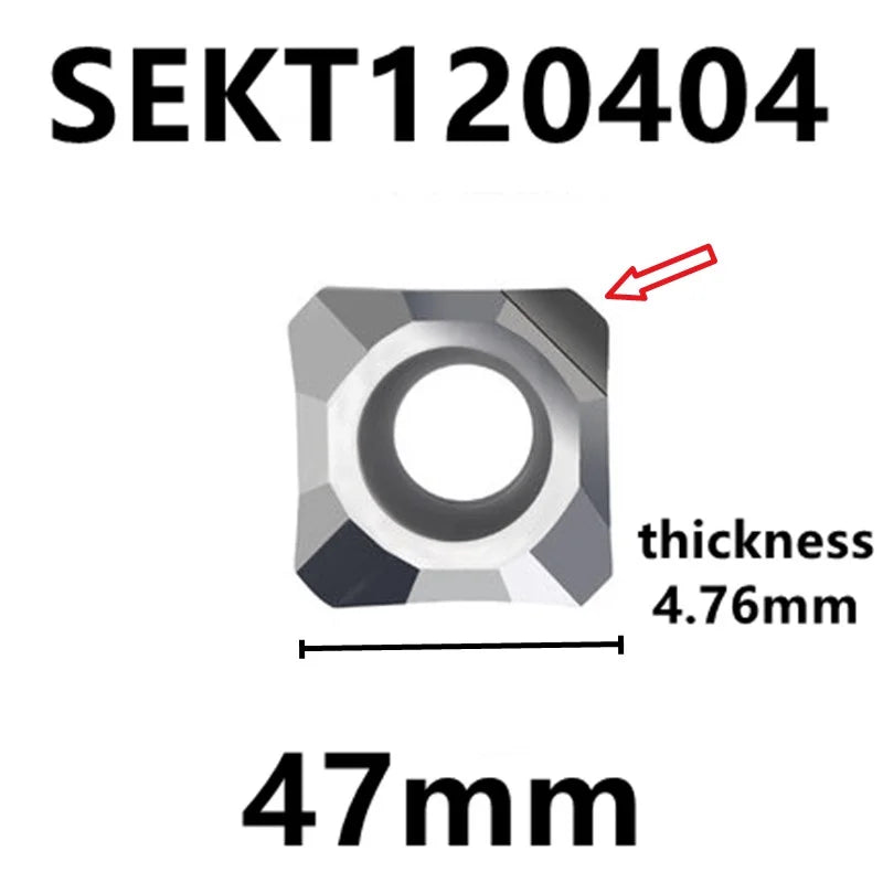 SEHT1204/SEMT120401 алмазные фрезы PCD для алюминия, токарные вставки для меди и латуни