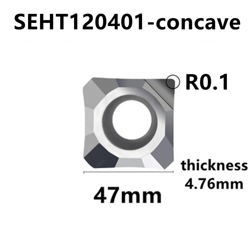 SEHT1204/SEMT120401 алмазные фрезы PCD для алюминия, токарные вставки для меди и латуни