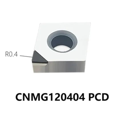 PCD алмазные вставки для ЧПУ CNMG120408/120404, для алюминия, токарная обработка, резцы CBN, 1 шт.