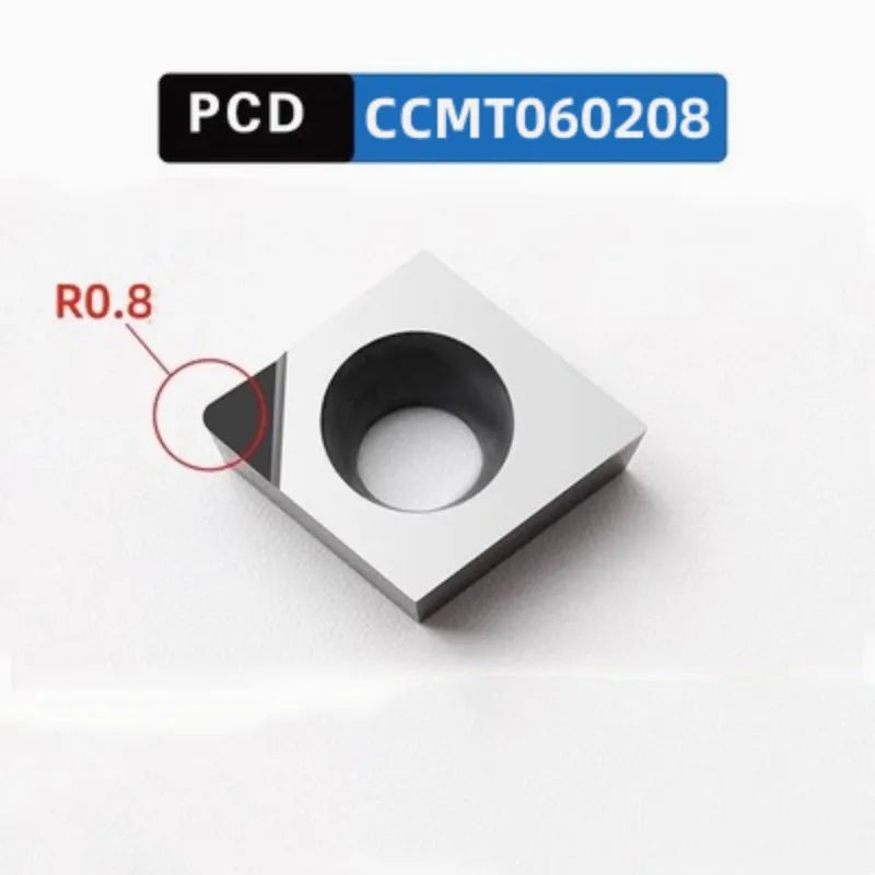 Алмазная вставка CCMT0602 (разные размеры), PCD/CBN, токарные резцы для алюминия