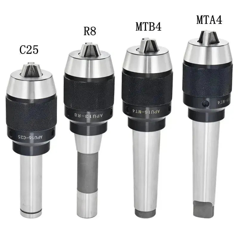 Конус Morse MT2 MT3 MT4 C20 C25 C32 R8 - Самозатягивающийся трехкулачковый сверлильный патрон APU13 APU16 для CNC.