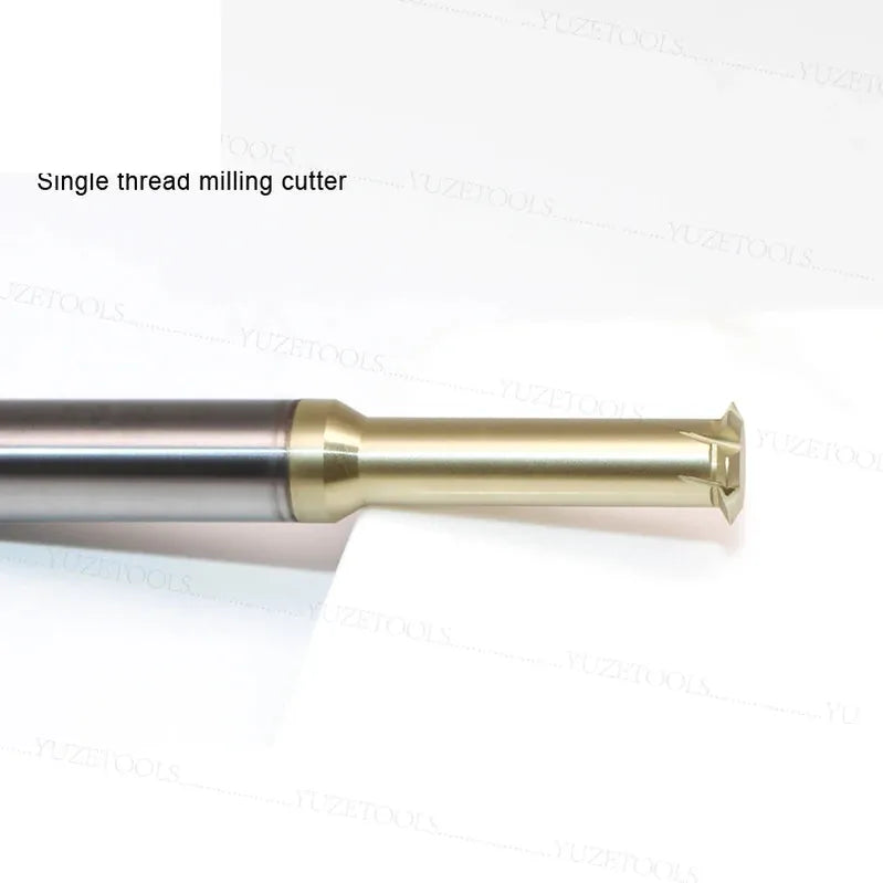 CNC Твердосплавная резьбонарезная фреза из вольфрамовой стали, специально для однозубой резьбы из титанового сплава.