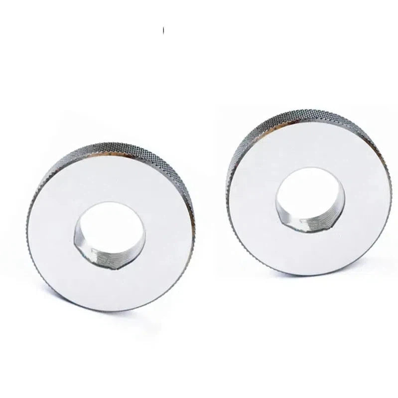 M2 / M3 / M4 / M5 / M6 / M8 / M10 / M10x1.25 / M10x1 / M12x1 / M12x1.5 / M12x1.25 / M14 / M14x1.5 6E Покрытый передний Калибры кольца резьбовые GO и NOGO.
