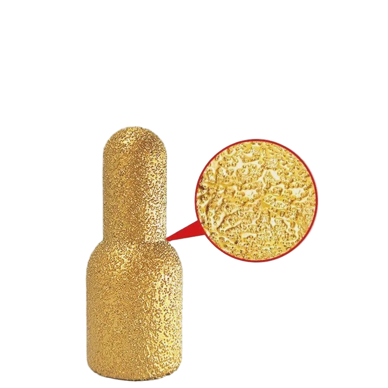 Новый алмазный вакуумно-припаянный шлифовальный палец (Finger Bit), фреза по кварцу и камню, круглая головка, для подрезки и ЧПУ