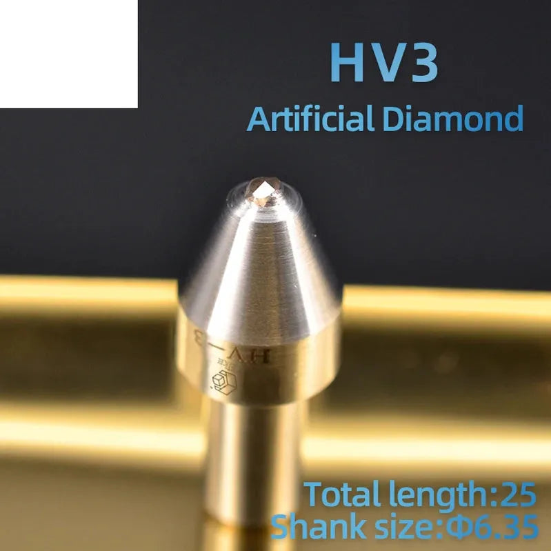 Индентор Роквелла HRC-3 HV2 | Натуральный алмаз, для теста твёрдости Виккерса и Роквелла.