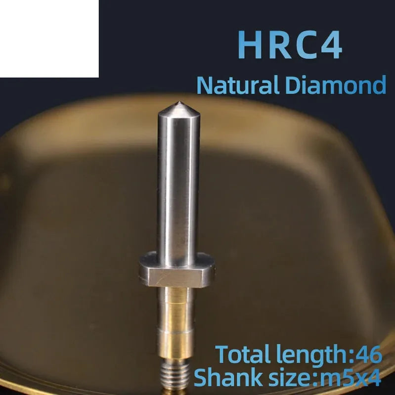 Индентор Роквелла HRC-3 HV2 | Натуральный алмаз, для теста твёрдости Виккерса и Роквелла.