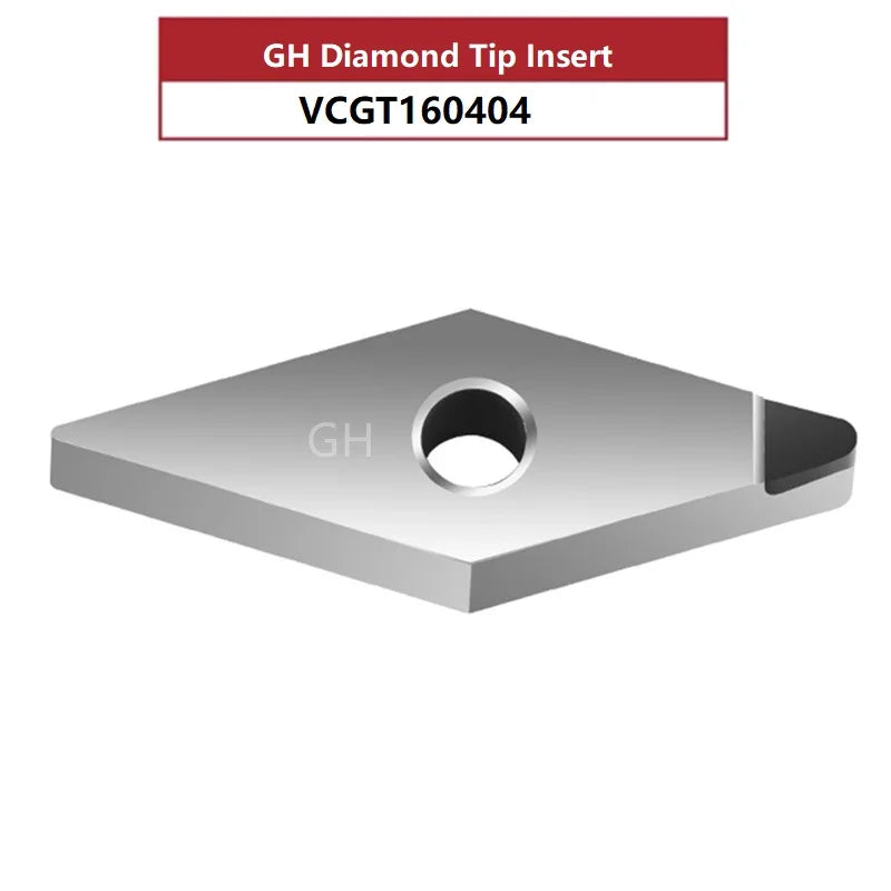 VCGT160404/VNMG160408 PCD алмазные вставки для токарных резцов, обработка алюминия и латуни