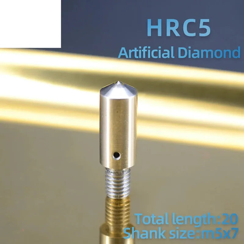 Индентор Роквелла HRC-3 HV2 | Натуральный алмаз, для теста твёрдости Виккерса и Роквелла.