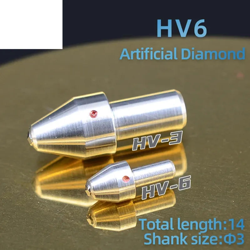 Индентор Роквелла HRC-3 HV2 | Натуральный алмаз, для теста твёрдости Виккерса и Роквелла.