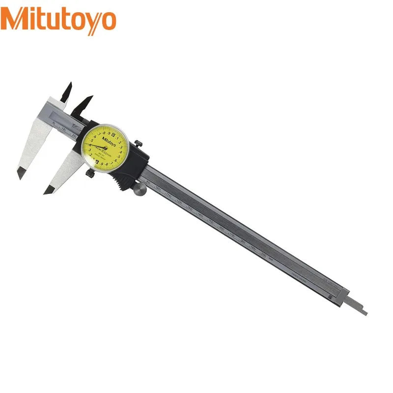 Штангенциркуль Mitutoyo с циферблатом 0–200 мм, Япония, модели 505-731 и 505-733, шаг 0,01 мм