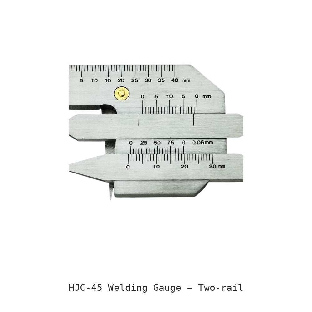 HJC-45 Welding Gauge: Two-rail