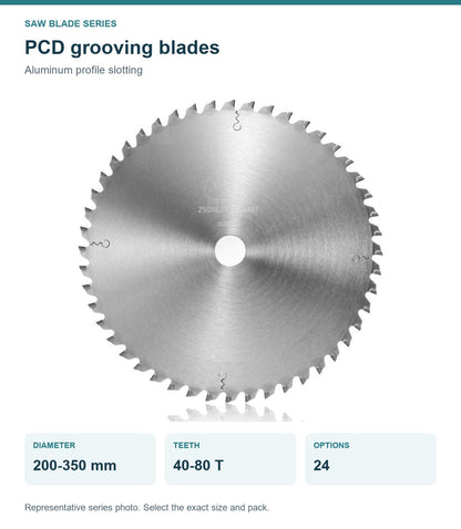 Пильные PCD-диски для пазования алюминия 200–350 мм