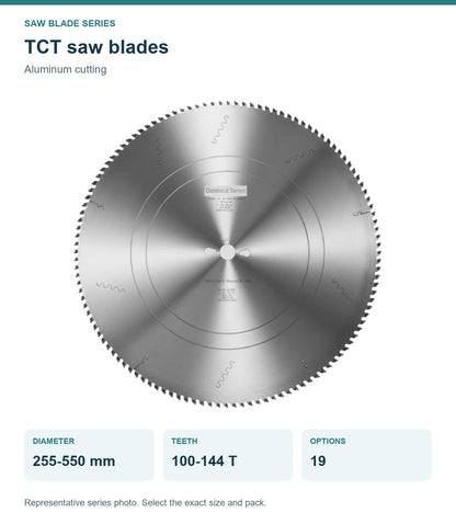 Пильные диски TCT по алюминию 255–550 мм