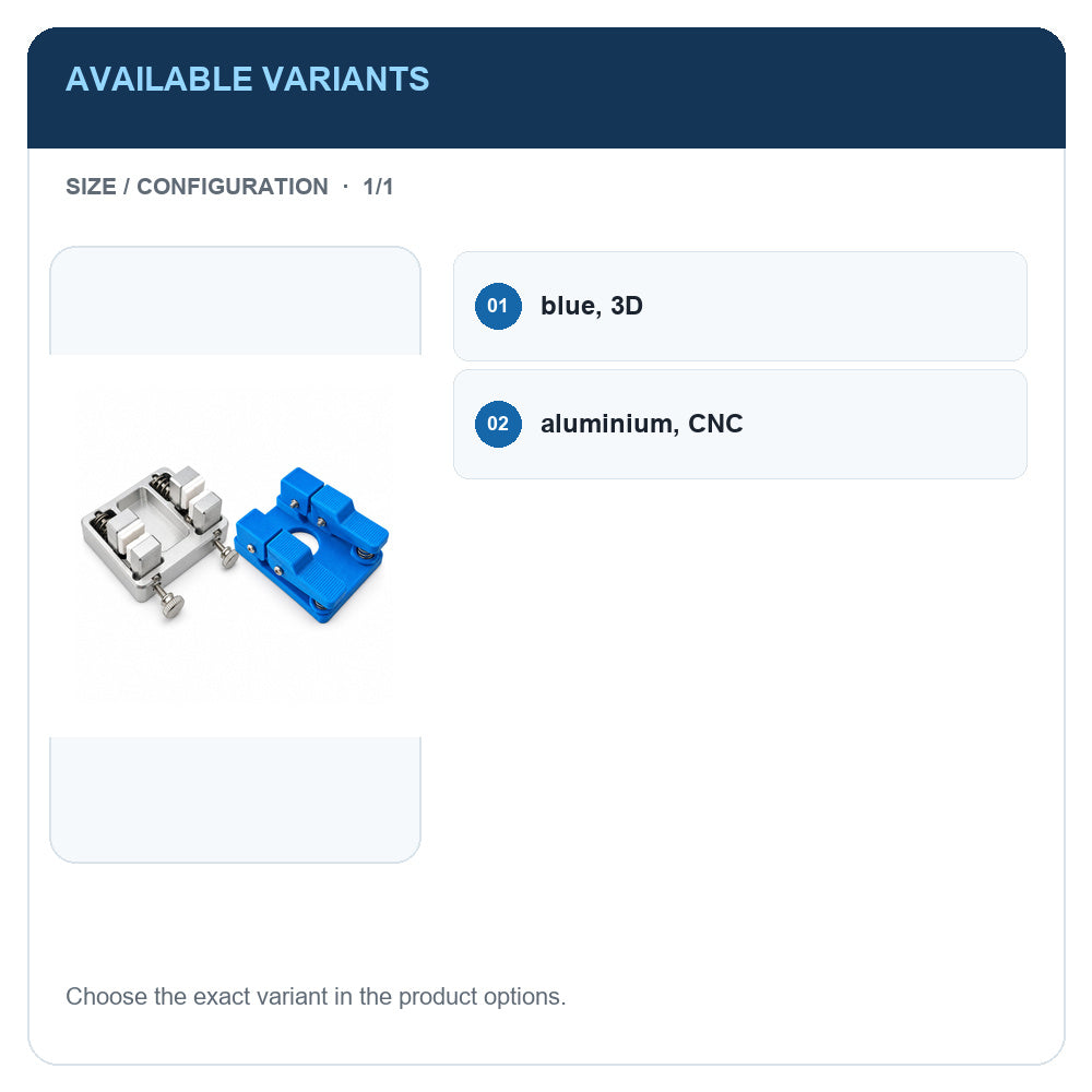 A1 · Available variants · 1
