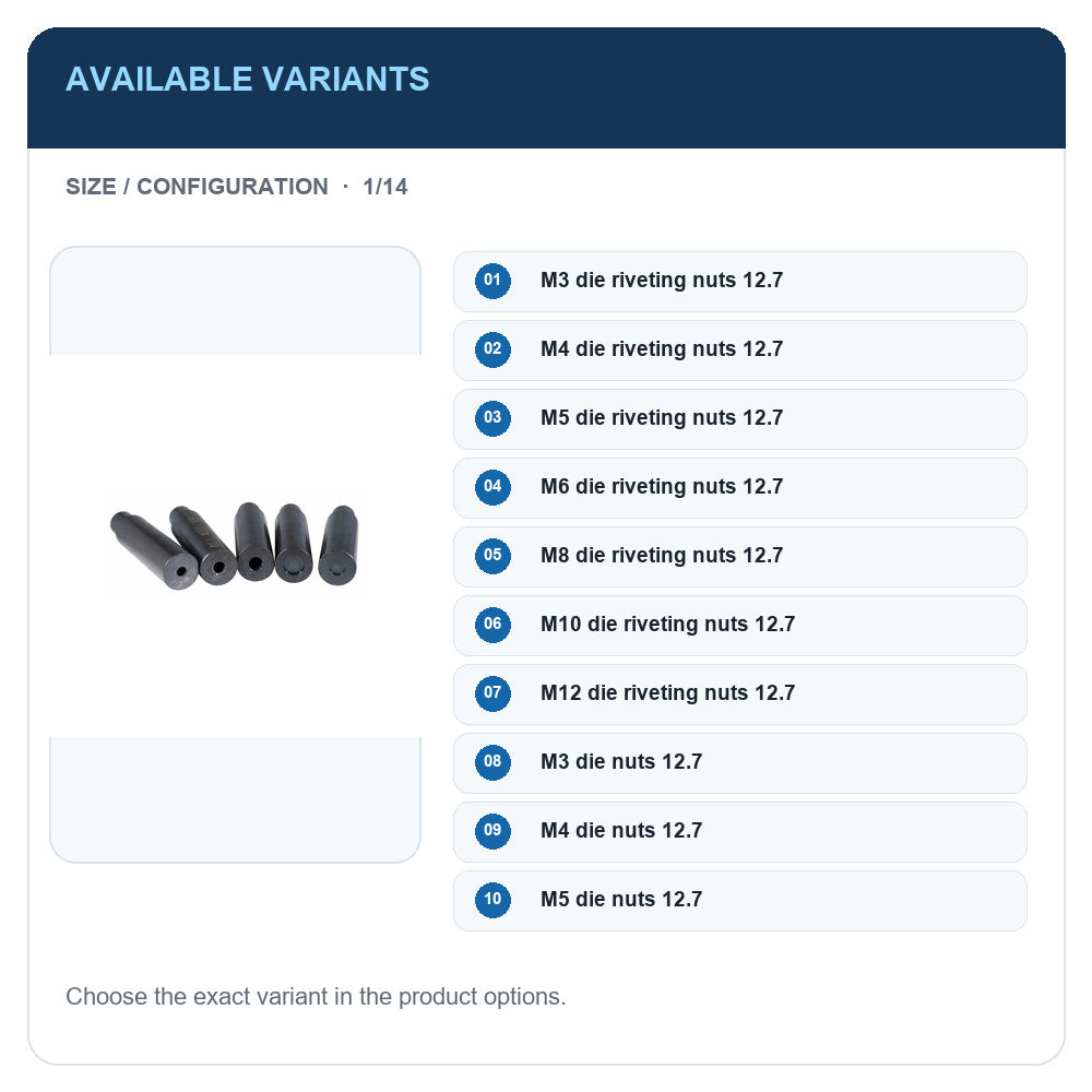 A1 · Available variants · 1