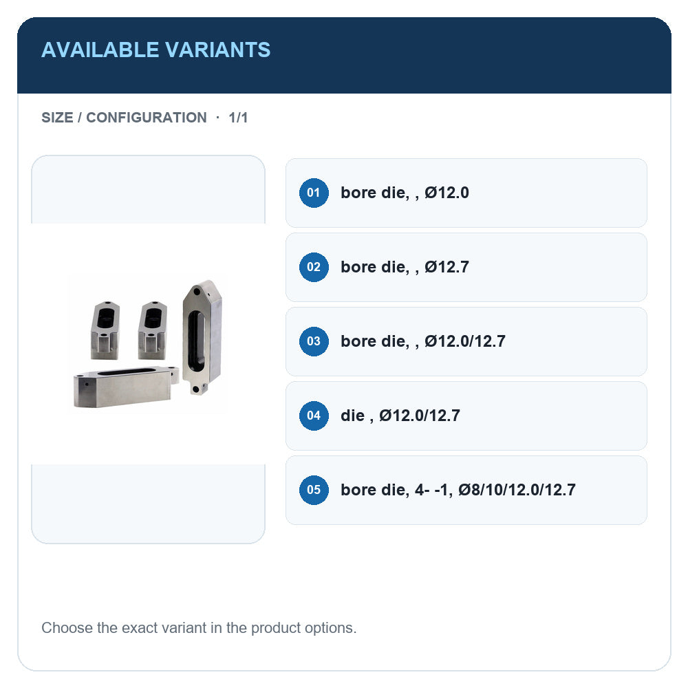 A1 · Available variants · 1