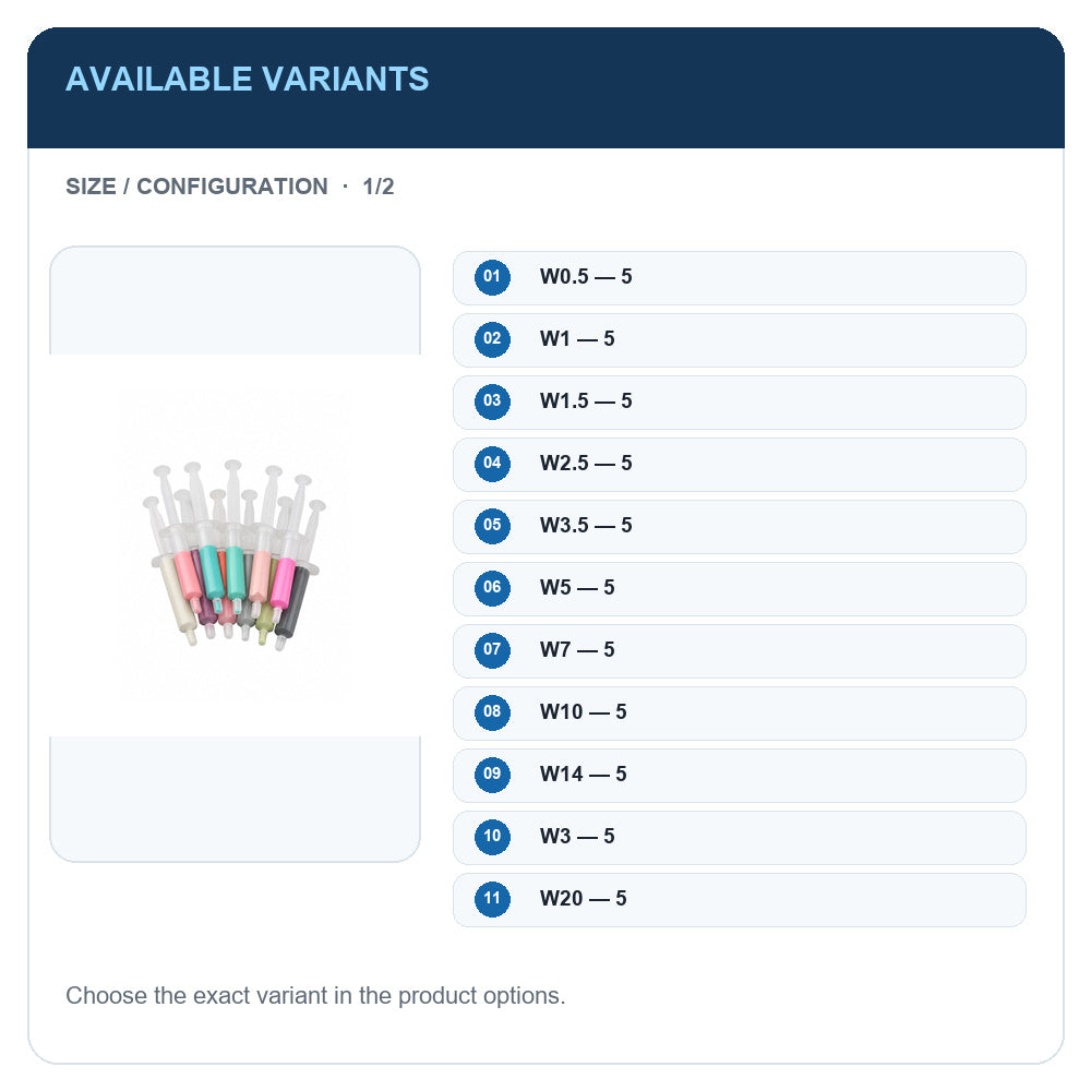 A1 · Available variants · 1