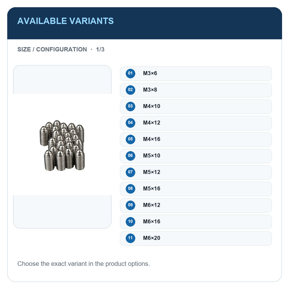 A1 · Available variants · 1