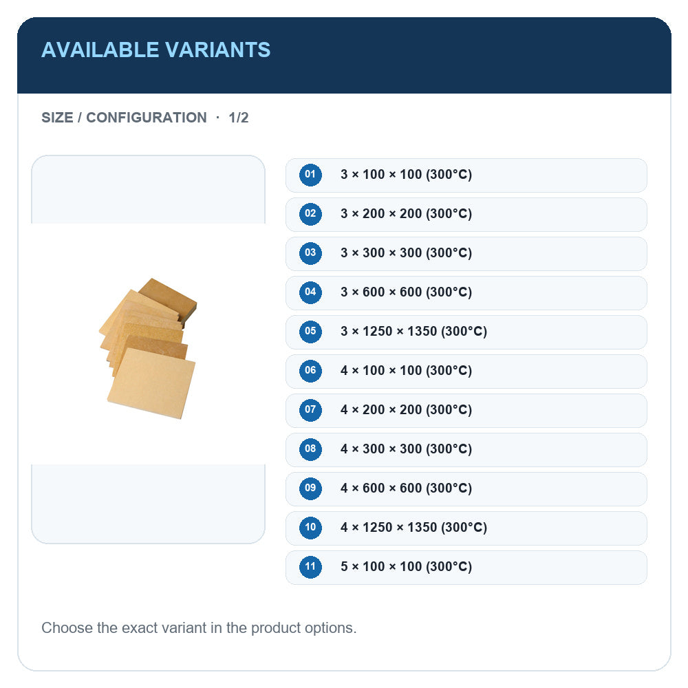 A1 · Available variants · 1
