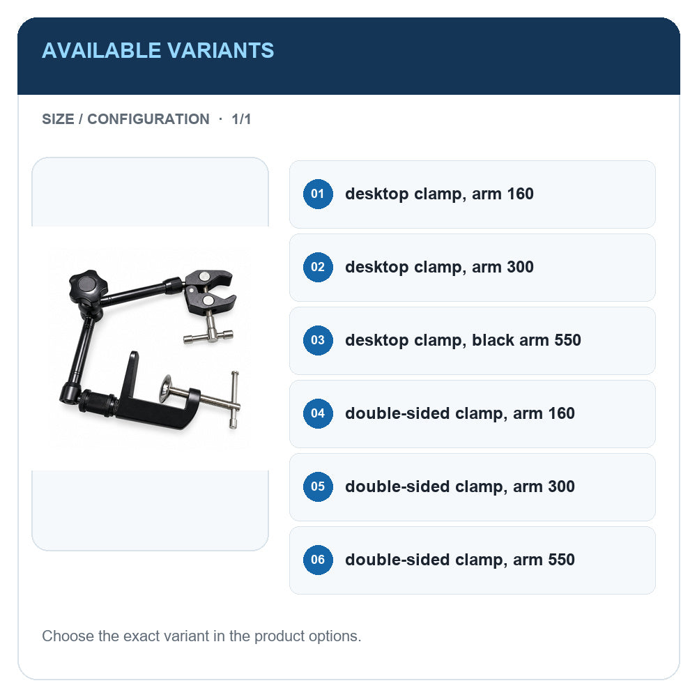 A1 · Available variants · 1