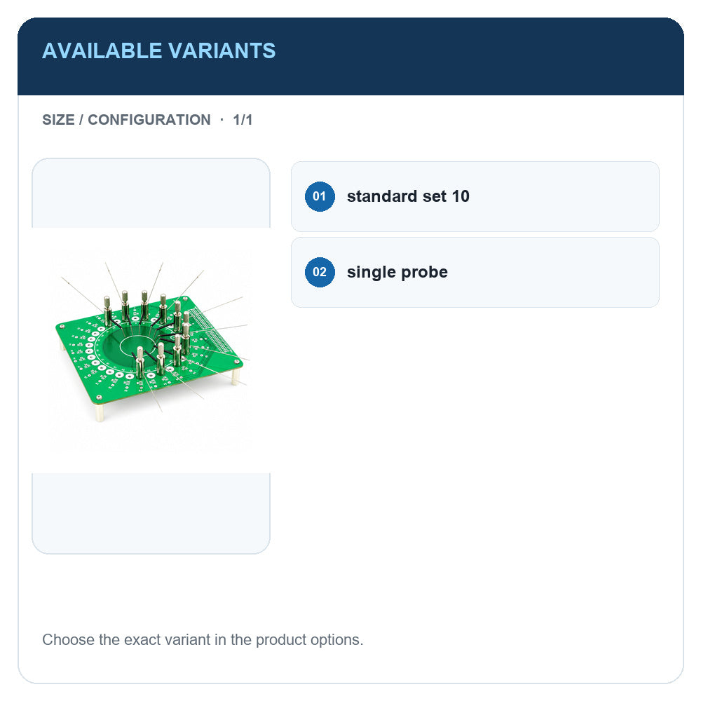A1 · Available variants · 1