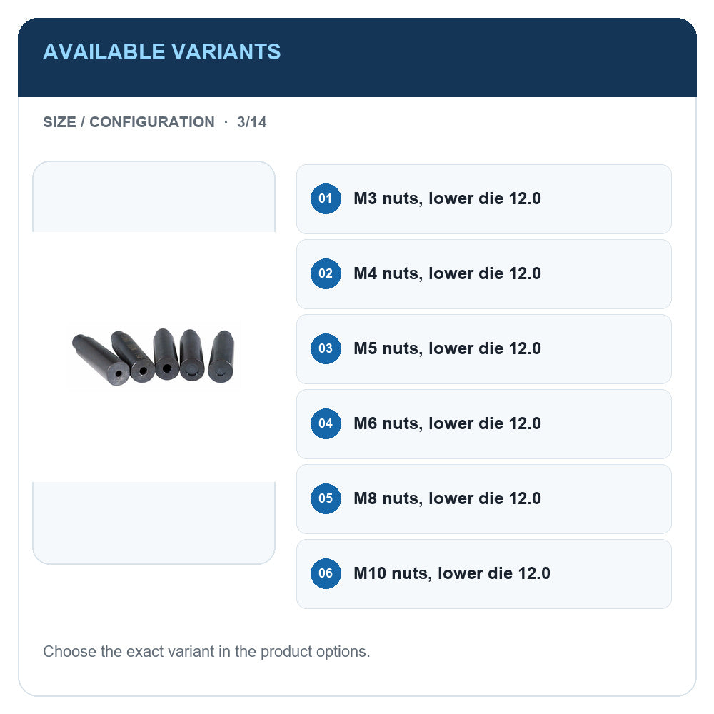 A1 · Available variants · 3