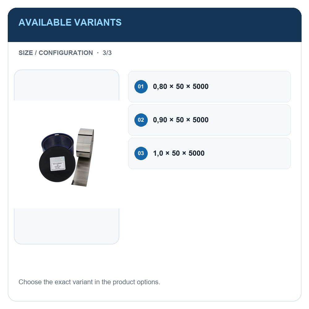 A1 · Available variants · 3