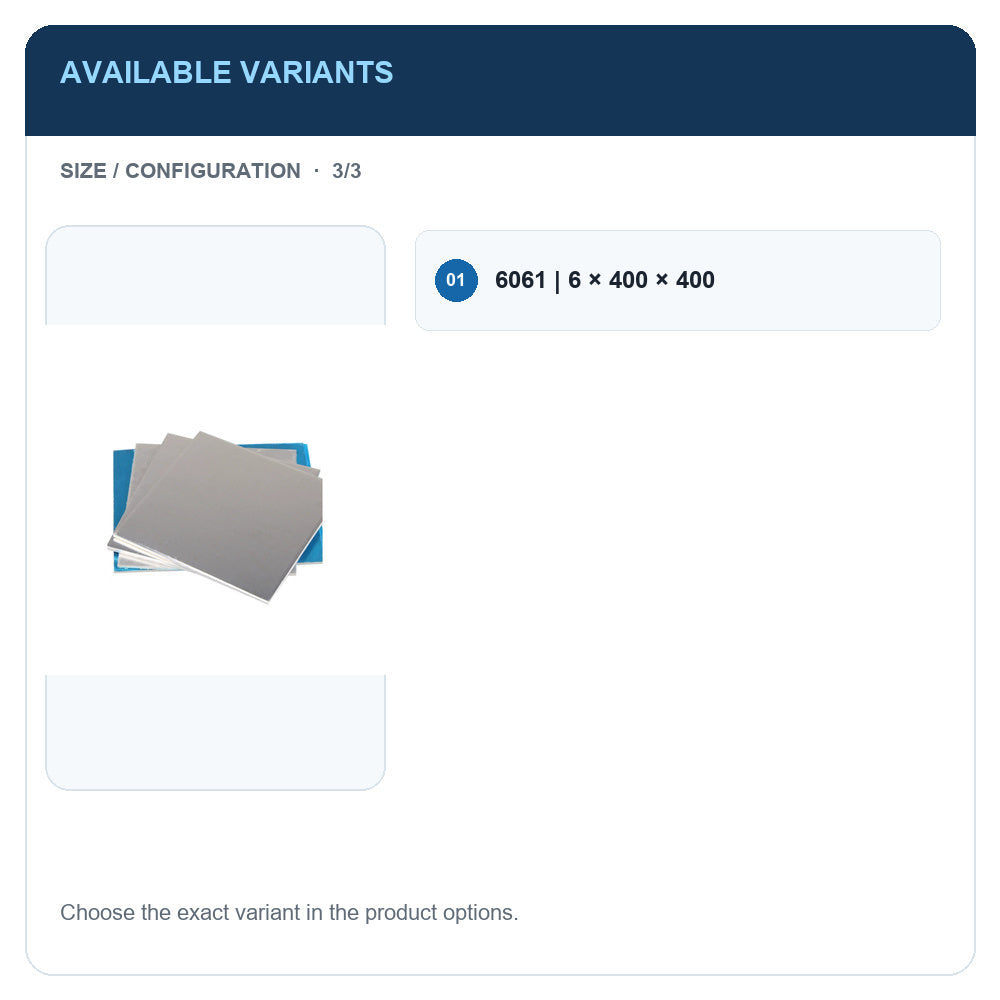 A1 · Available variants · 3