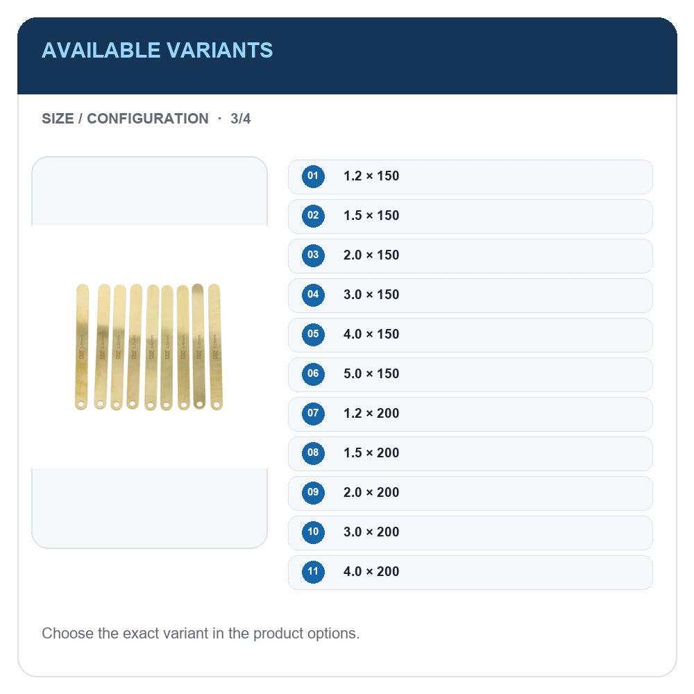 A1 · Available variants · 3