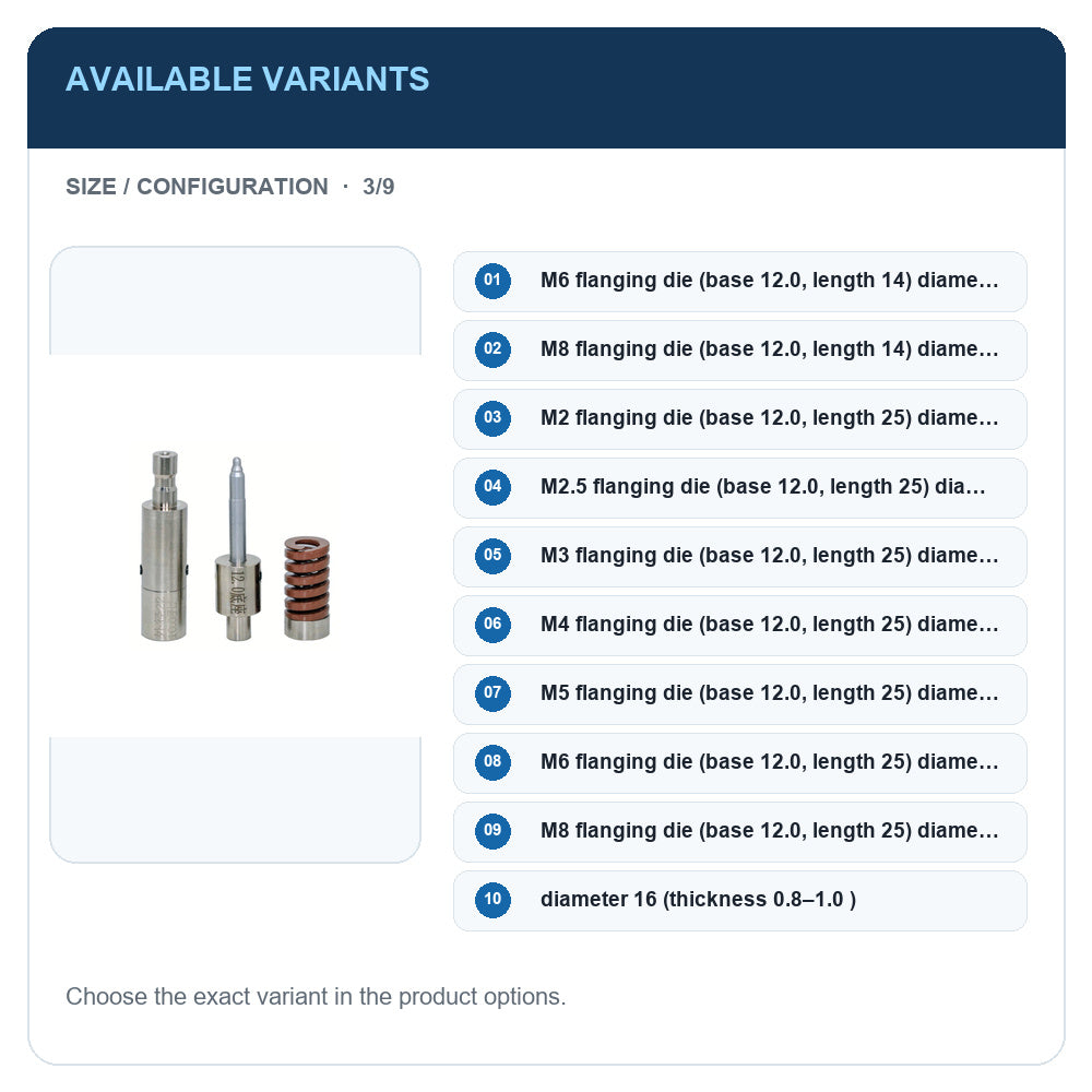 A1 · Available variants · 3