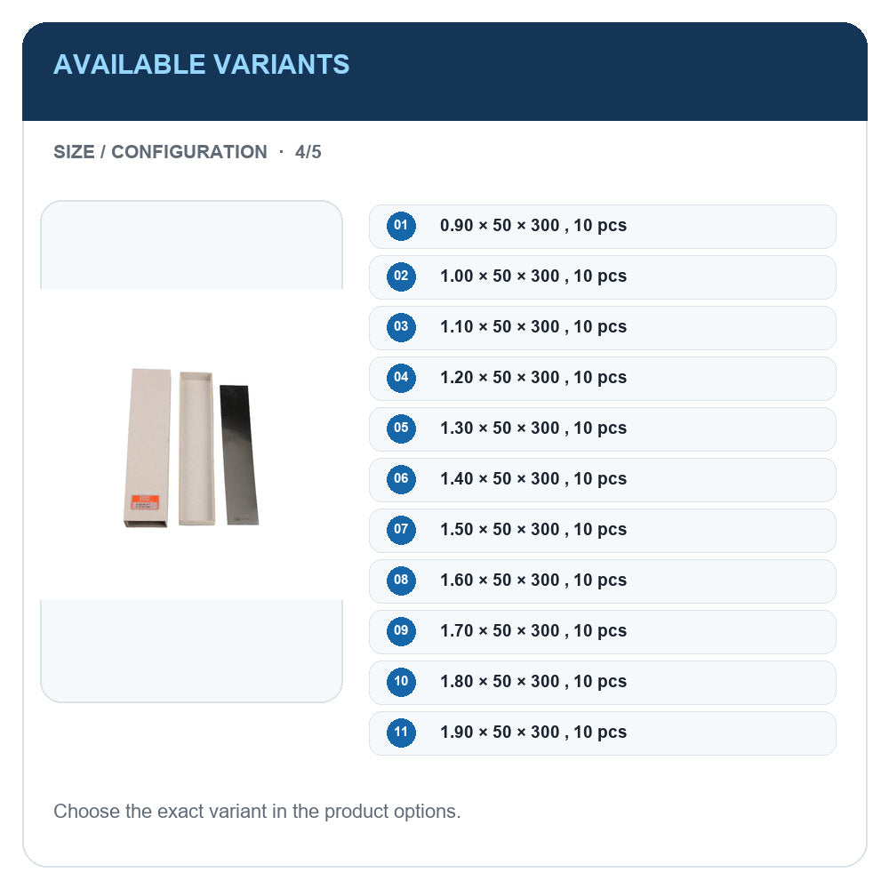 A1 · Available variants · 4