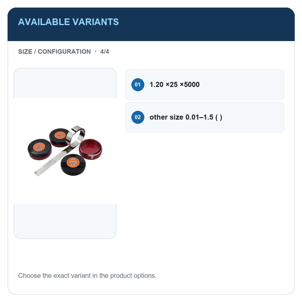A1 · Available variants · 4
