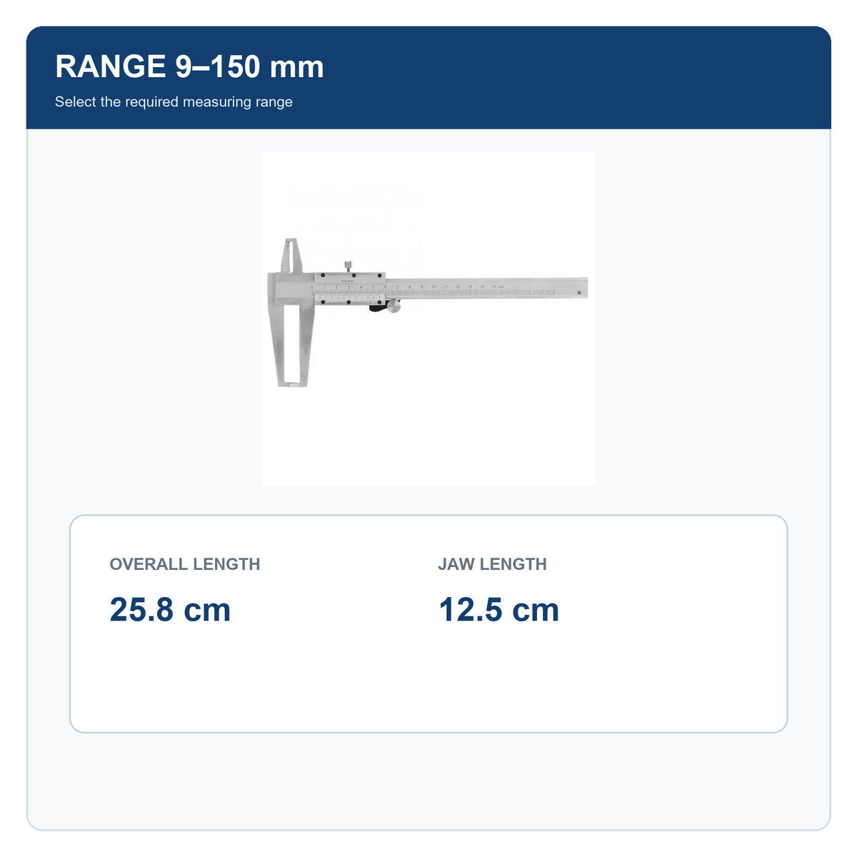 Діапазон 9–150 мм