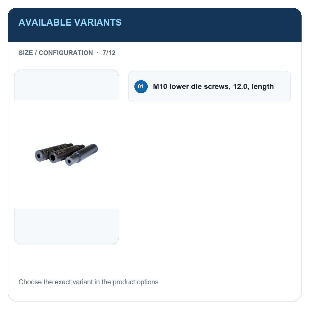 A1 · Available variants · 7