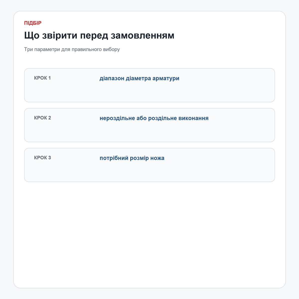Як вибрати ролики для накатування різьби