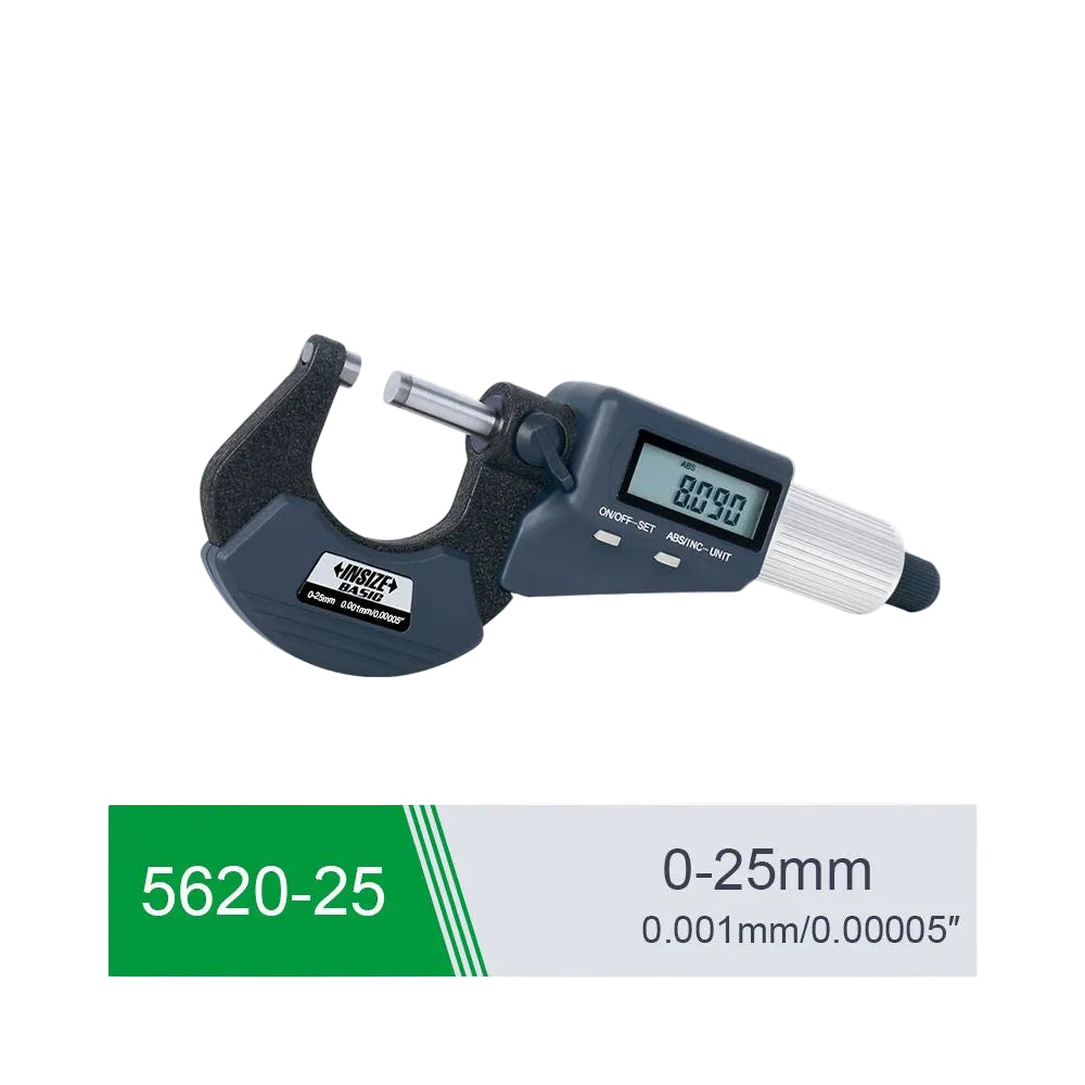 Микрометр цифровой внешний диаметр 5620 спиральный разрешение 0,001 мм — 5620 25 діапазон 0 25mm роздільна здатність 0 001mm