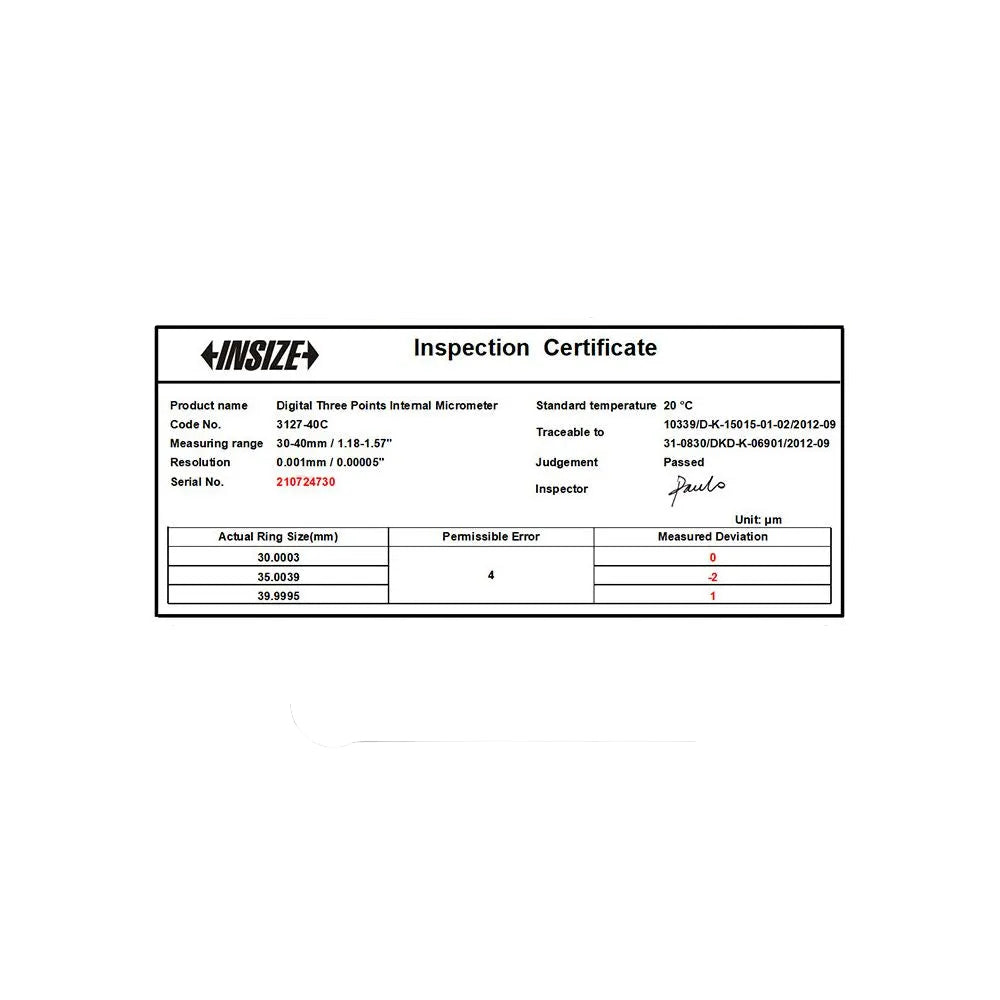 INSIZE digital display two point three point inside micrometer 3127 2 3mm6 12mm20 50mm image 3