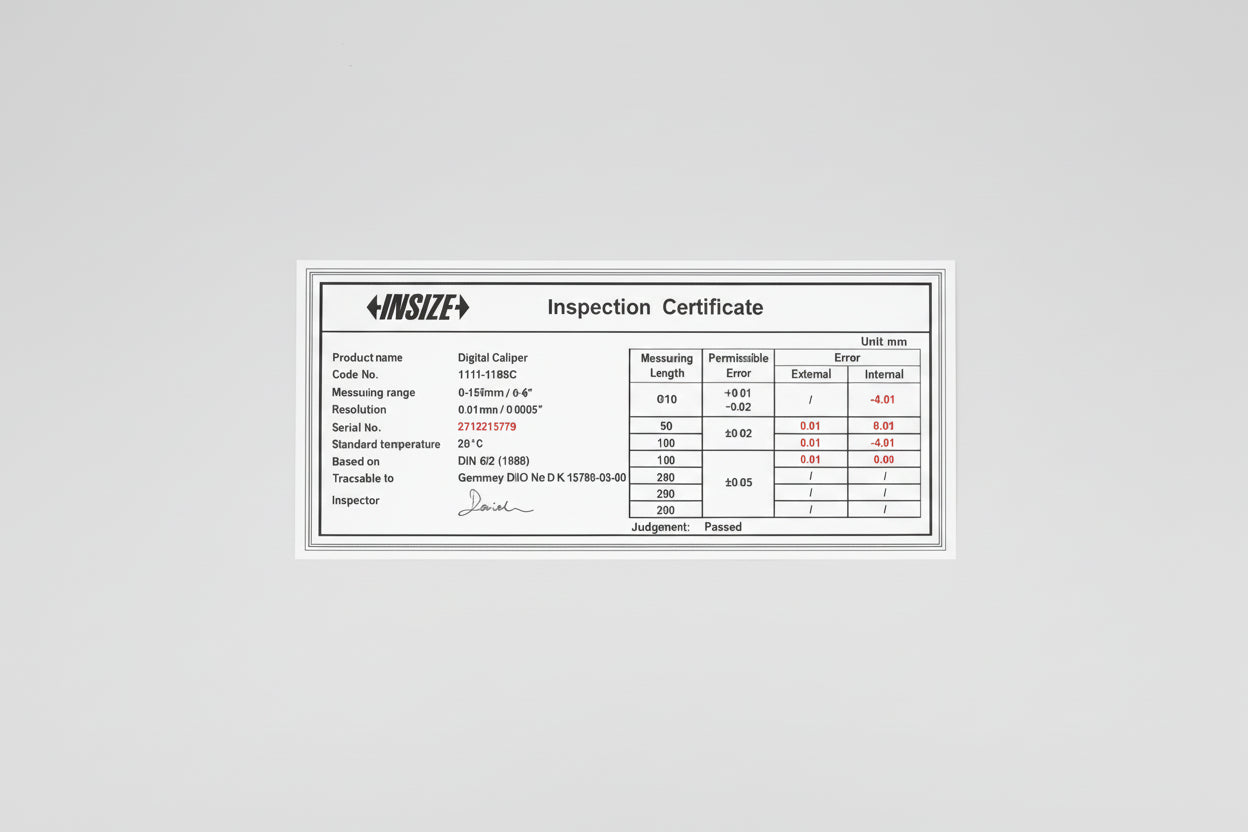 INSIZE IP67 waterproof digital caliper 1118 0 150mm 0 200mm 0 300mm image 3
