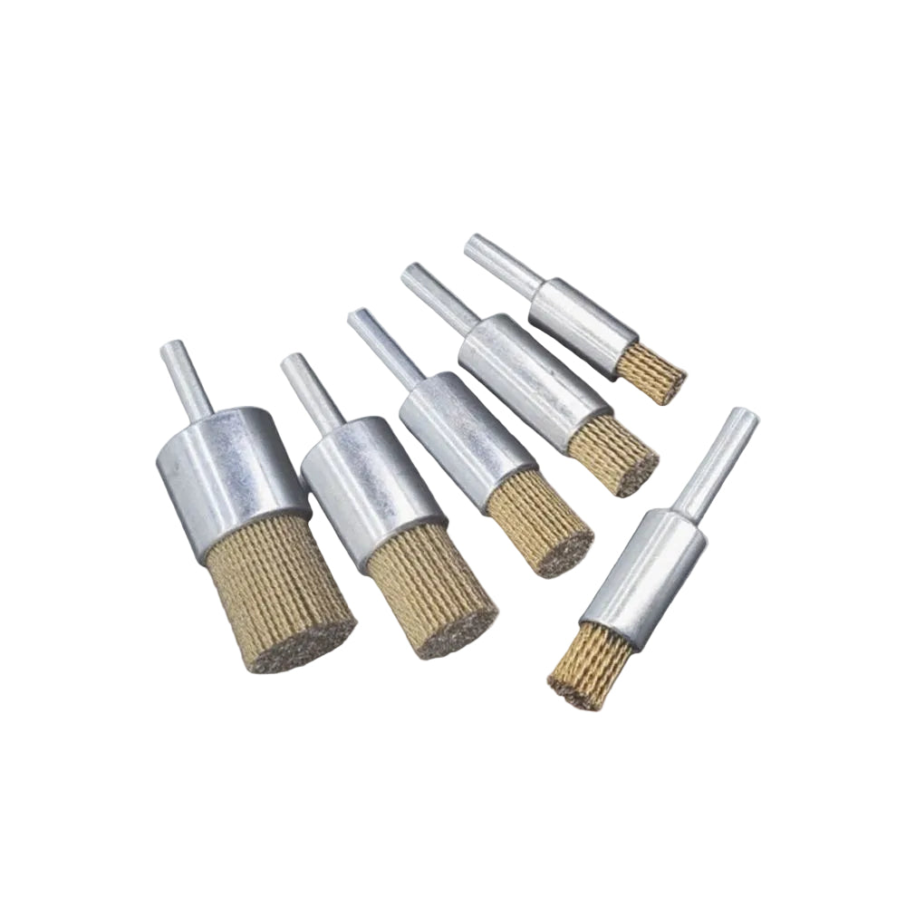 Steel wire brush cnc machining center deburring and knife pattern grinding head stainless steel brush polishing and rust removal handy gadget image 0