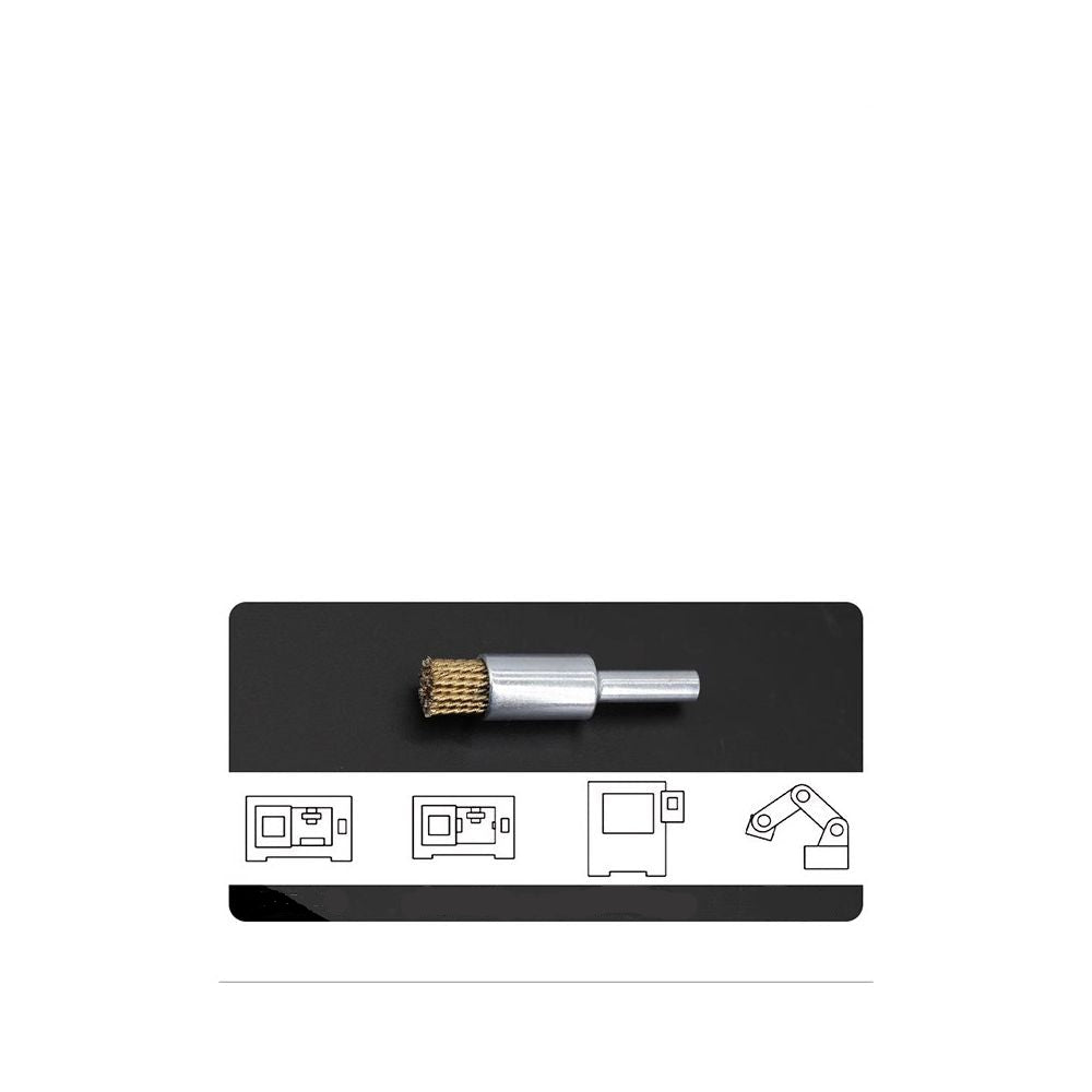 Steel wire brush cnc machining center deburring and knife pattern grinding head stainless steel brush polishing and rust removal handy gadget image 3