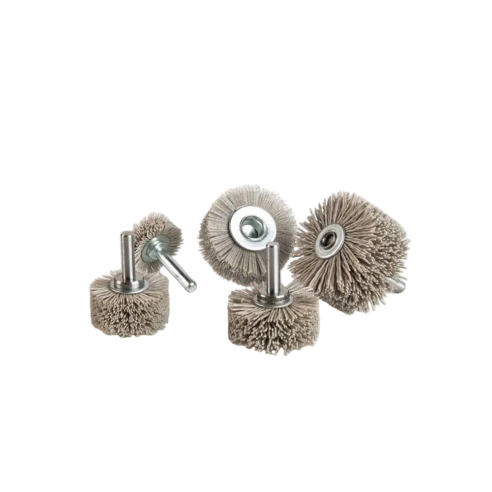 Polishing head dupont wire thread side deburring polishing wire drawing wheel brush wood furniture electric polishing tool image 0