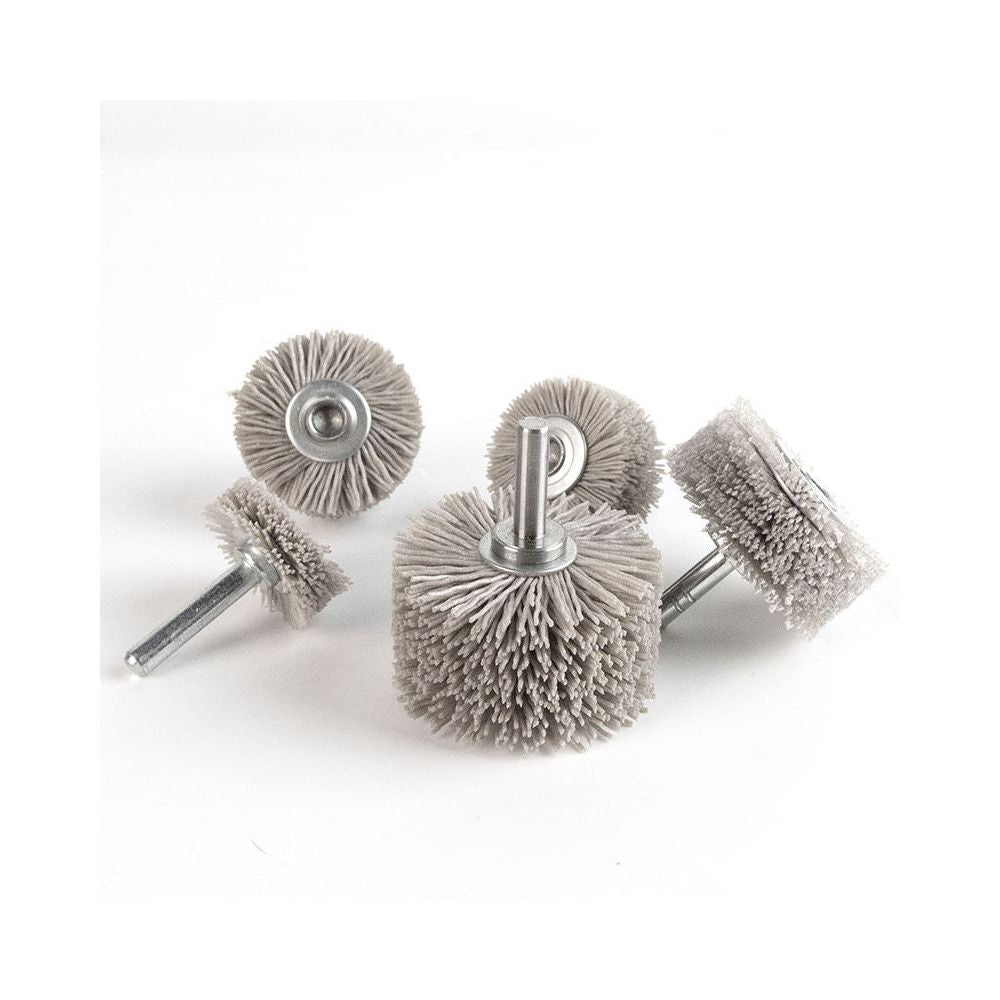 Polishing head dupont wire thread side deburring polishing wire drawing wheel brush wood furniture electric polishing tool image 4