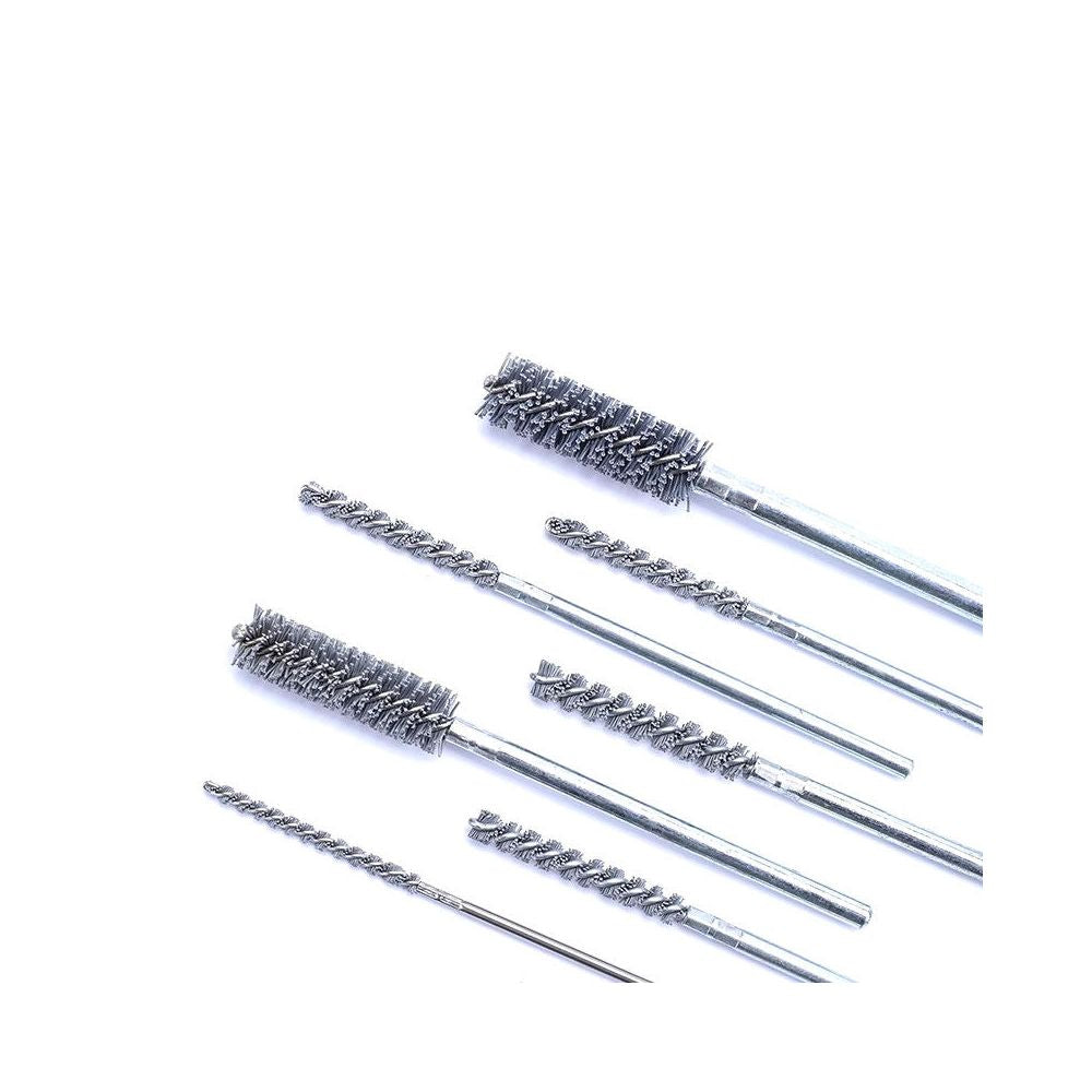 Silicon carbide pipe brush inner hole polishing and rust removal handy gadgetcnc abrasive wire deburring industrial pipe brush image 1