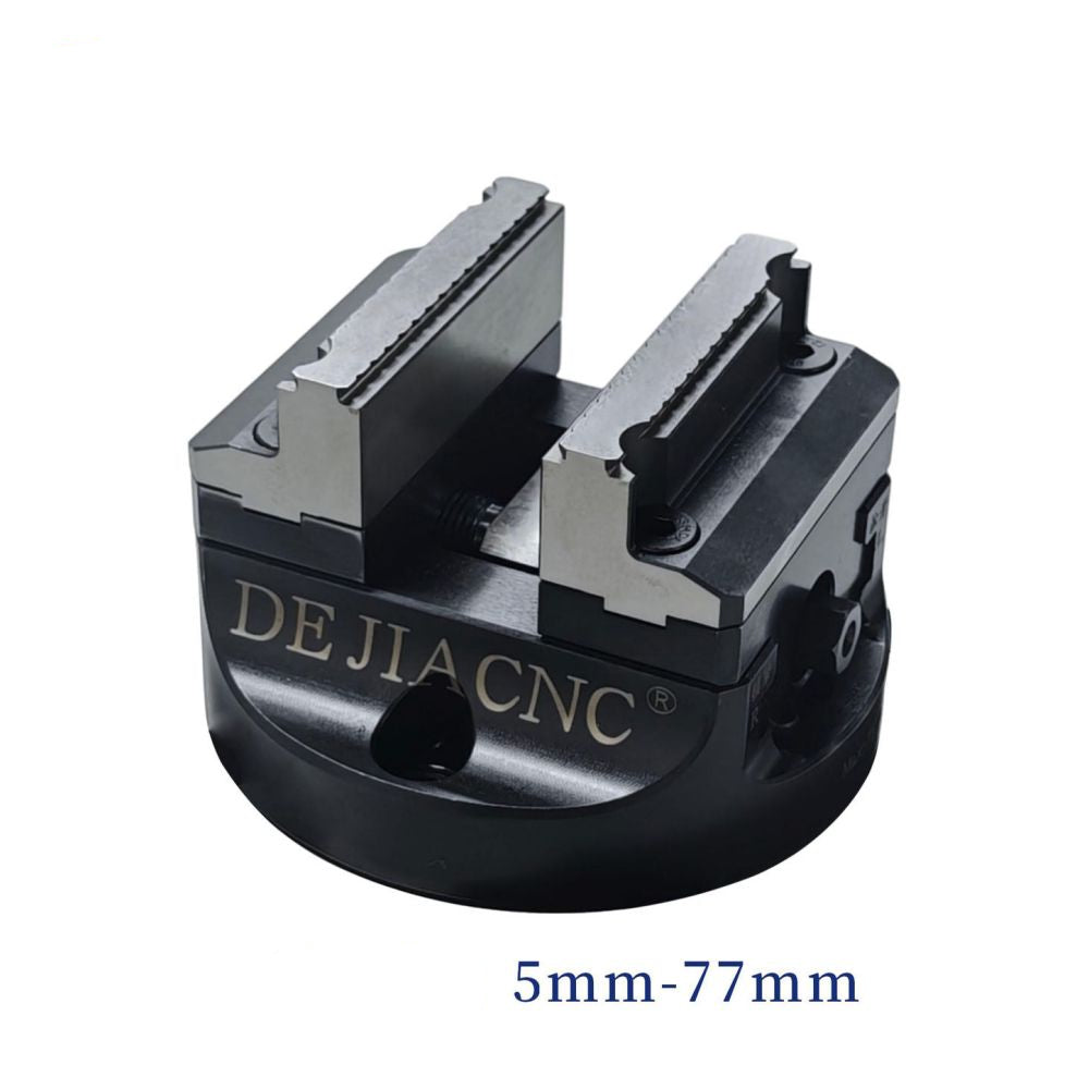 Dejia D125 Self centering 5 axis Vise with 45 dovetail teeth interchangeable jaws CNC high precision concentric vise image 1